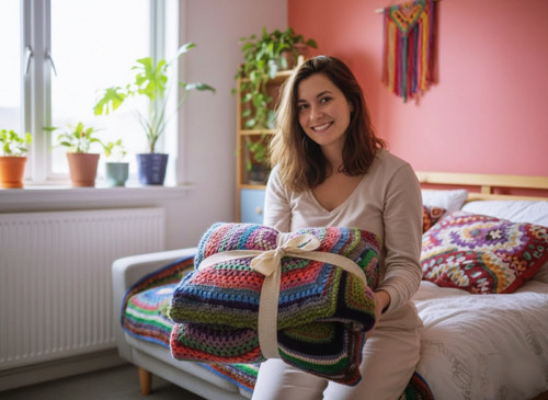 Obří barevná deka „Boho Joy“ — foto 5