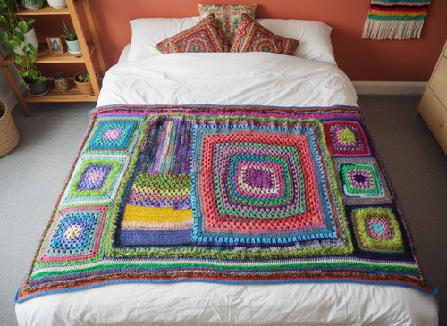 Obří barevná deka „Boho Joy“ — foto 3