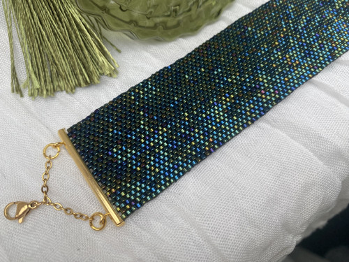 Široký náramek Iris Dark Blue — foto 4