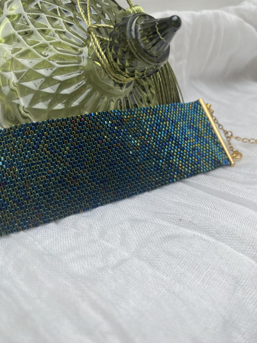 Široký náramek Iris Dark Blue — foto 3