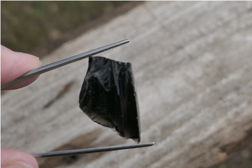 Surový obsidián černý V2497 — foto 2
