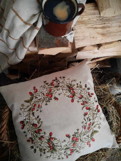 Polštář věnec jahody — foto 2