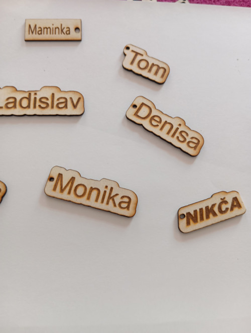 Cedulka / dřevěná /maminka — foto 3