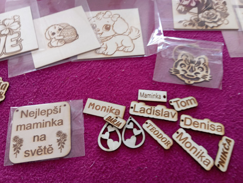 Cedulka / dřevěná tygr — foto 3