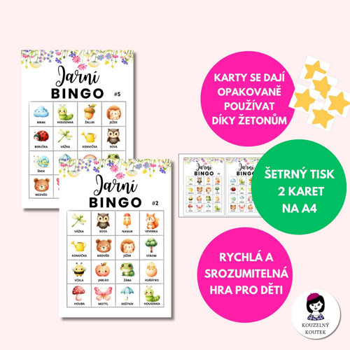 Jarní bingo - hra pro děti (PDF) — foto 2