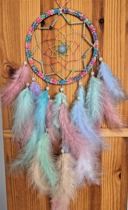 Lapač snů - Ø16 cm - multicolor NEON — foto 3