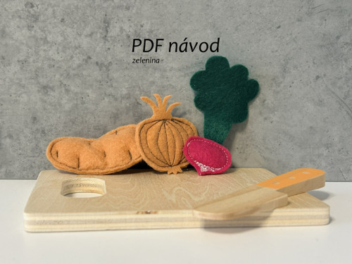 Zelenina z filcu - PDF NÁVOD — foto 2