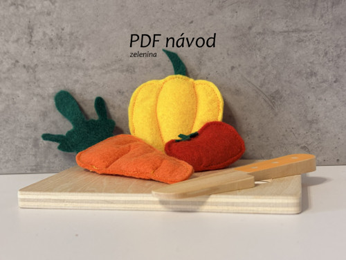 Zelenina z filcu - PDF NÁVOD — foto 2