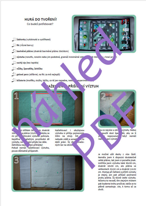 Silnice z filcu pro malá autíčka - PDF návod — foto 5