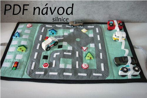 Silnice z filcu pro malá autíčka - PDF návod — foto 2