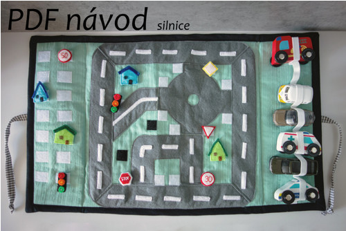 Silnice z filcu pro malá autíčka - PDF návod — foto 3