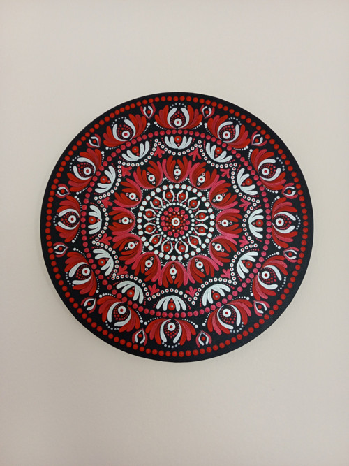 Mandala " Plamen lásky" - průměr 40 cm — foto 4