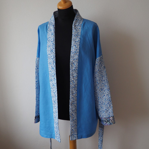 Lněné kimono Pomněnka 4225 — foto 6