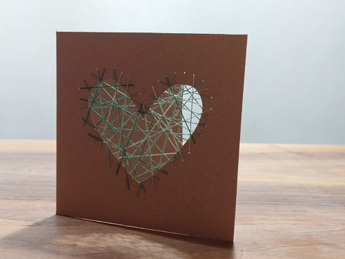 Srdce - vyšívané přání — foto 2