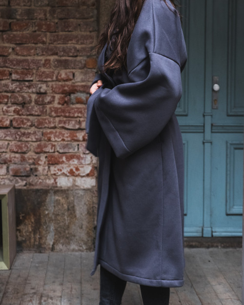 Kimono kabátek antracit — foto 3