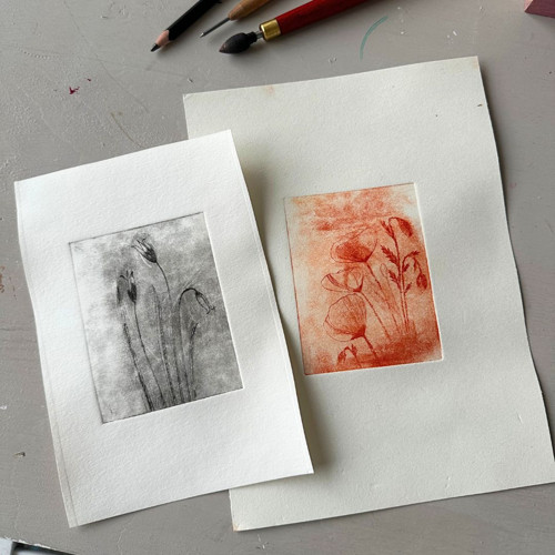 Workshop mědiryt – suchá jehla — foto 2