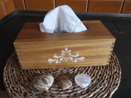 Krabička na kapesníky rustic dub — foto 2