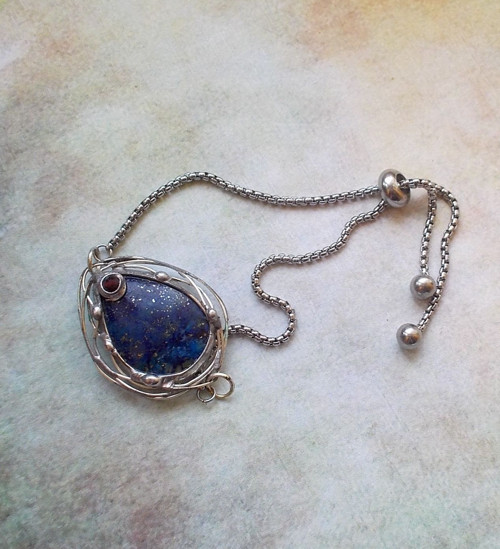 Náramek s lapis lazuli — foto 3
