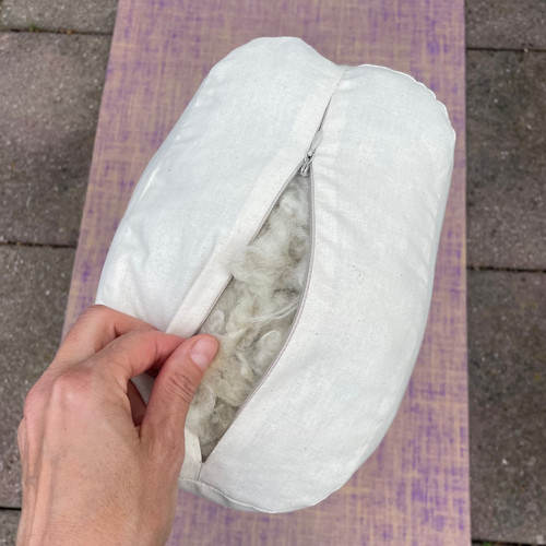 Pink Mandala Bolster plnený pohankovými slupkami — foto 5