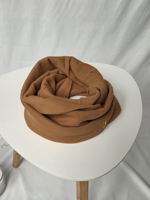 Dvouvrstvá čepice RIB - UNISEX Karamel — foto 4