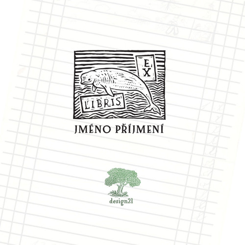 Běluha: razítko 4x4 cm — foto 2