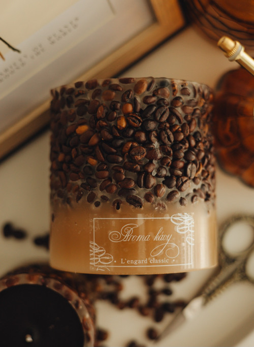 Svíčka " Aroma kávy" velký cylindr — foto 3