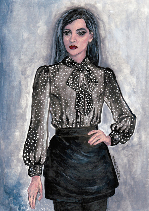 Originál módní ilustrace "BLACK&WHITE" — foto 2