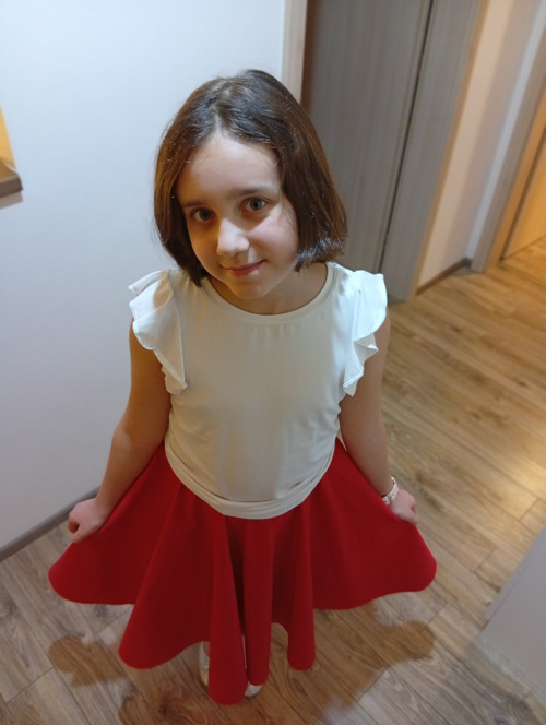 Točivá kolová sukýnka Červenka — foto 6