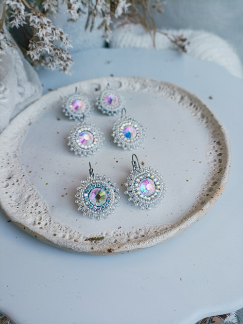 Mini earrings n.15 - vyšívané náušnice — foto 4