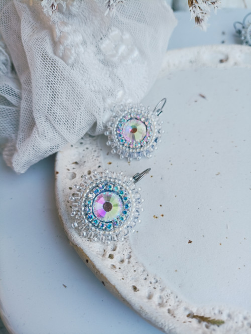 Mini earrings n.15 - vyšívané náušnice — foto 3