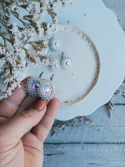 Mini earrings n.15 - vyšívané náušnice — foto 2