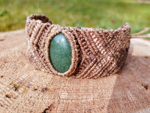 Macramé náramek s avanturínem — foto 3