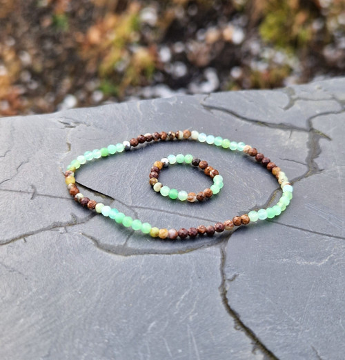 Ombré prsten*chryzopras*broušený — foto 4