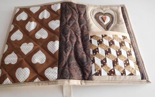 Obal na knihu s kapsou - patchwork — foto 3