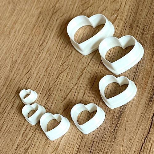 Vykrajovačka Srdce na polymér, fimo, cernit — foto 2
