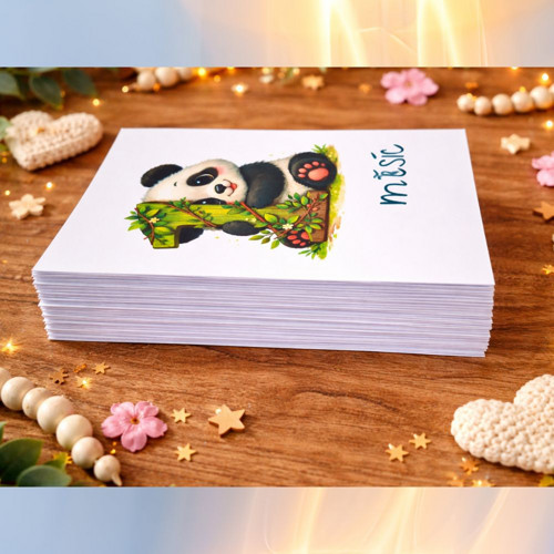 Milníkové kartičky Panda – 52 ks — foto 3