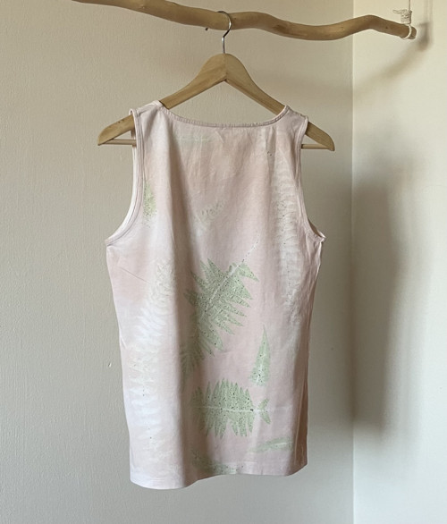 Bavlněné tílko ecoprint — foto 2