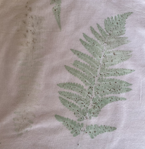 Bavlněné tílko ecoprint — foto 3