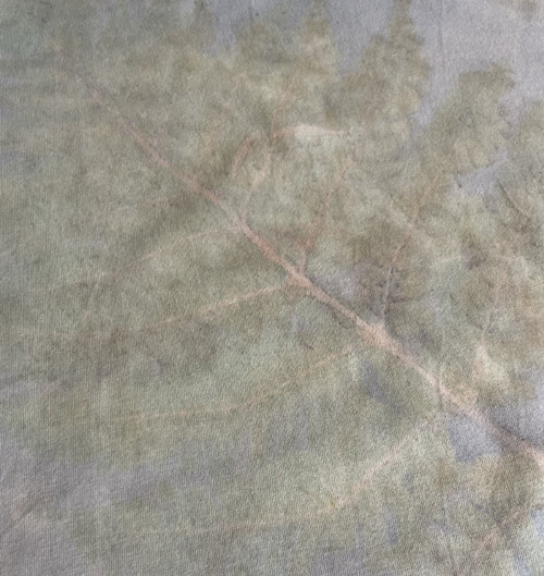 Bavlněné tričko ecoprint — foto 3