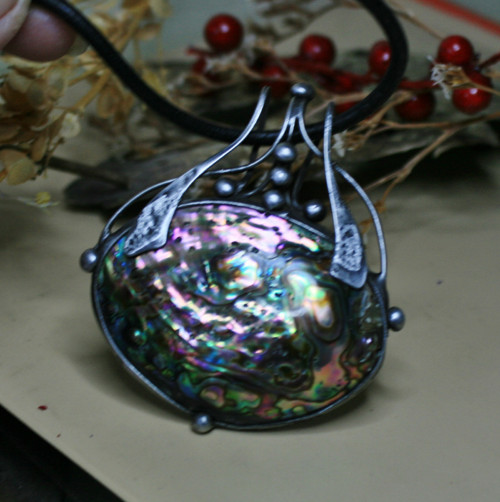 Duhová mušle Abalone, — foto 6