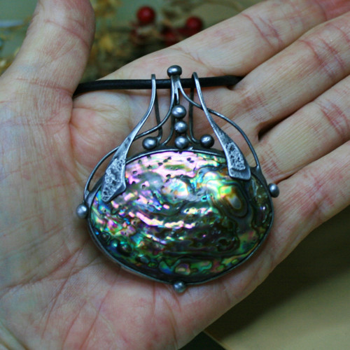 Duhová mušle Abalone, — foto 5