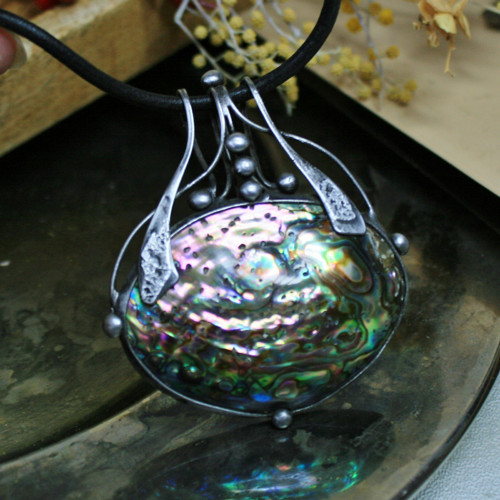 Duhová mušle Abalone, — foto 4