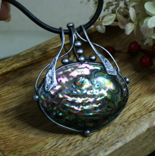 Duhová mušle Abalone, — foto 3