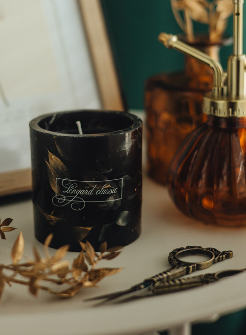Svíčka "Ruscus Noir Prestige"Velký cylindr — foto 5
