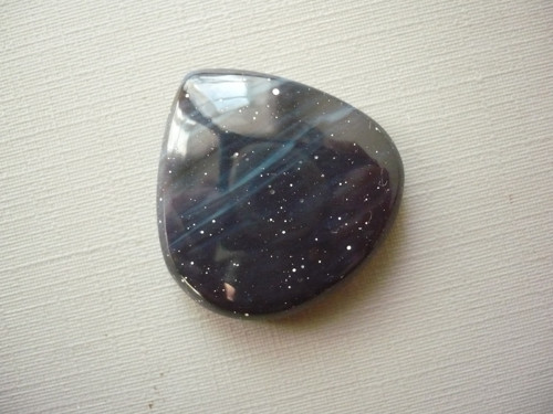 Kabošon - obsidián modrý 27 mm, č.7f — foto 2