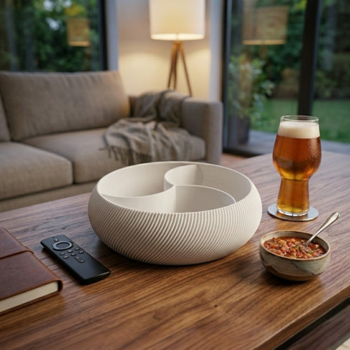Designová miska na chipsy - Bílá — foto 2