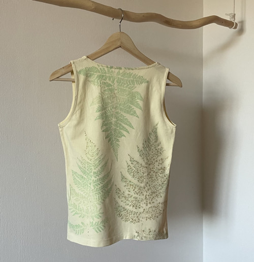 Bavlněné tílko ecoprint — foto 2