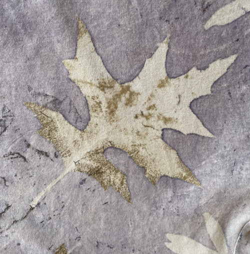 Bavlněné tričko ecoprint — foto 4