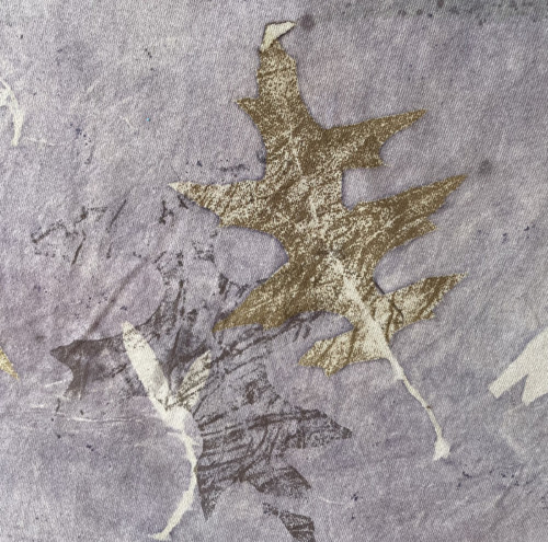 Bavlněné tričko ecoprint — foto 5