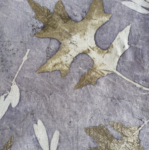 Bavlněné tričko ecoprint — foto 3